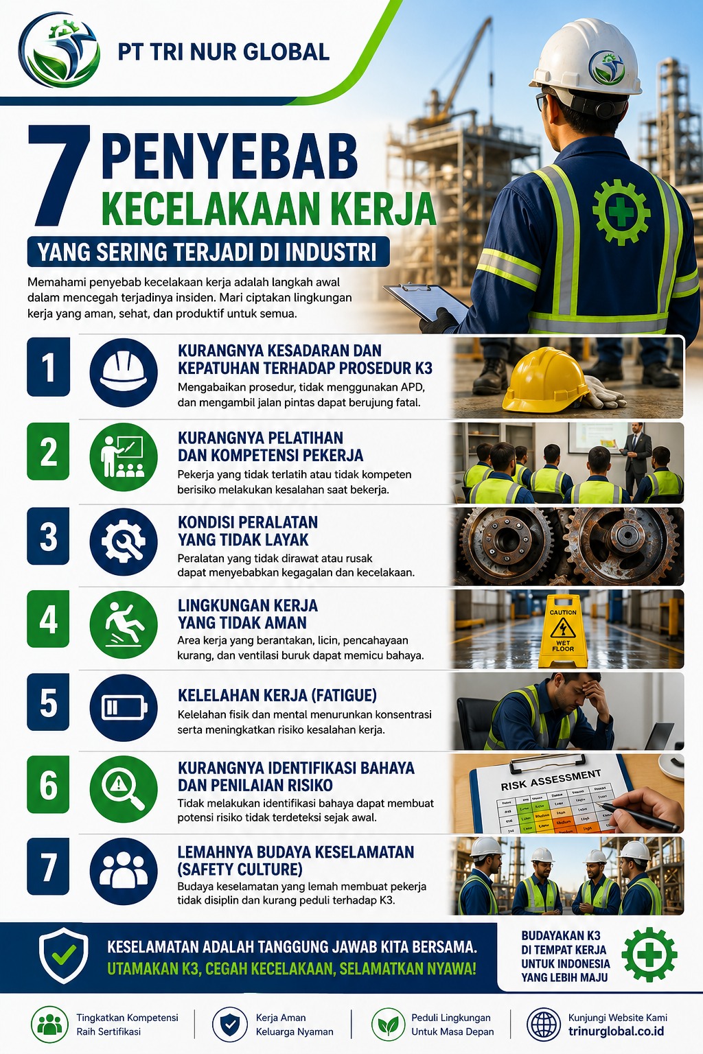 7 Penyebab Kecelakaan Kerja yang Sering Terjadi di Industri