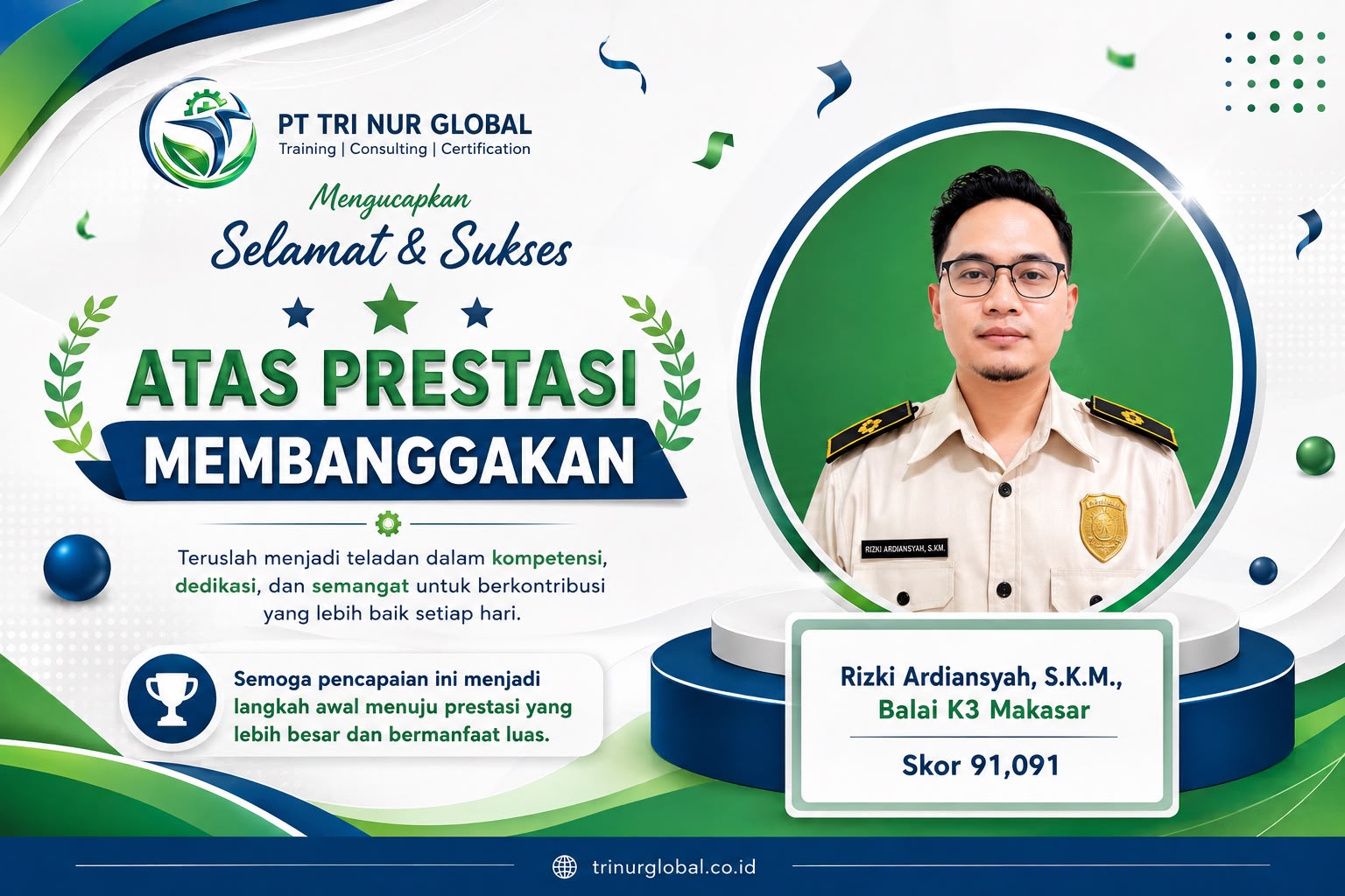 SELAMAT & SUKSES ATAS PRESTASI YANG MEMBANGGAKAN! 