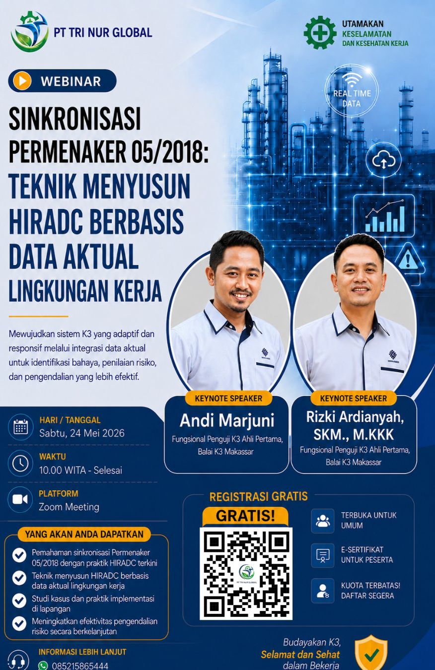 Poster Webinar Sinkronisasi PERMENAKER 05/2018