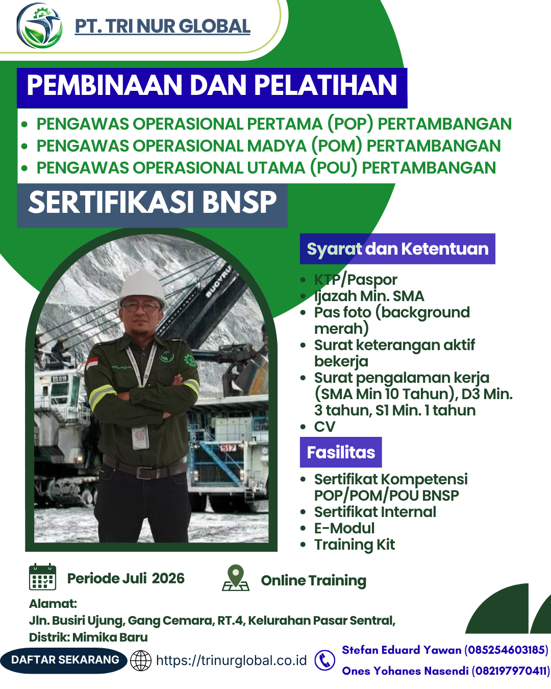Poster Pengawas Operasional Pertama (POP) BNSP