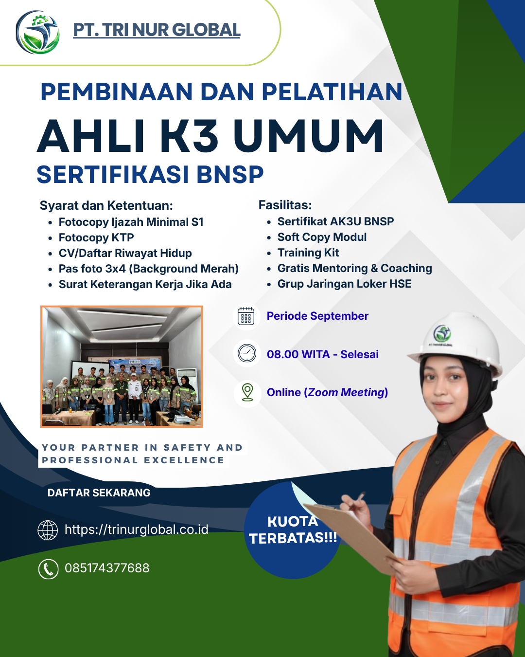 Poster Ahli Keselamatan Dan Kesehatan Kerja (Ahli K3 Umum) BNSP